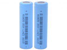 2Pcs 18650 Li-ion Battery - LightBlue